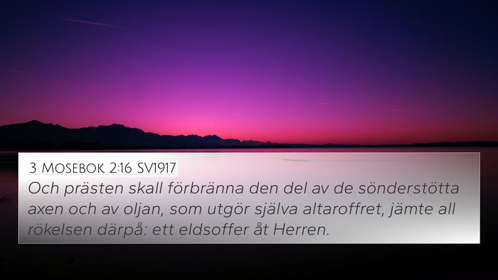 3 Mosebok 2:16 SV1917 Bible Verse Image