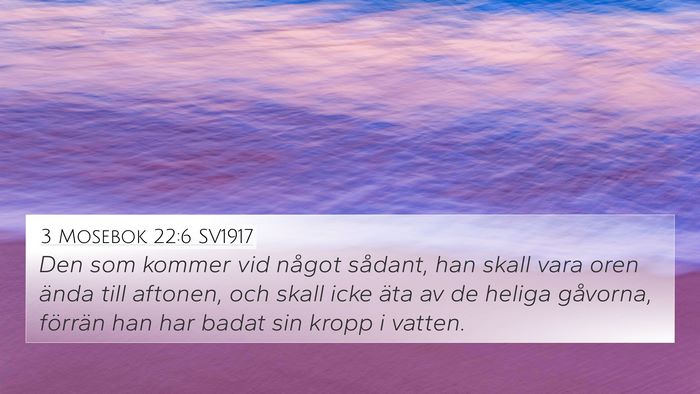3 Mosebok 22:6 SV1917 Bible Verse Image