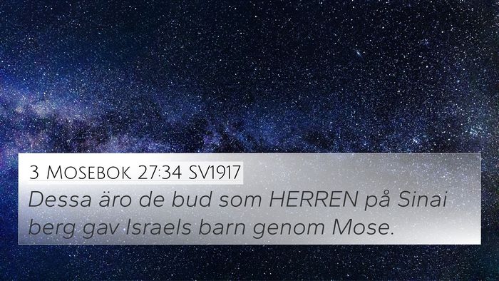 3 Mosebok 27:34 SV1917 Bible Verse Image