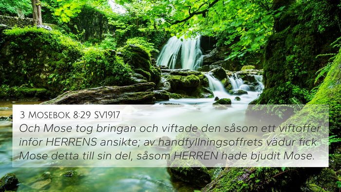 3 Mosebok 8:29 SV1917 Bible Verse Image