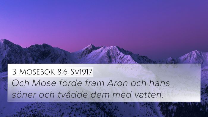 3 Mosebok 8:6 SV1917 Bible Verse Image