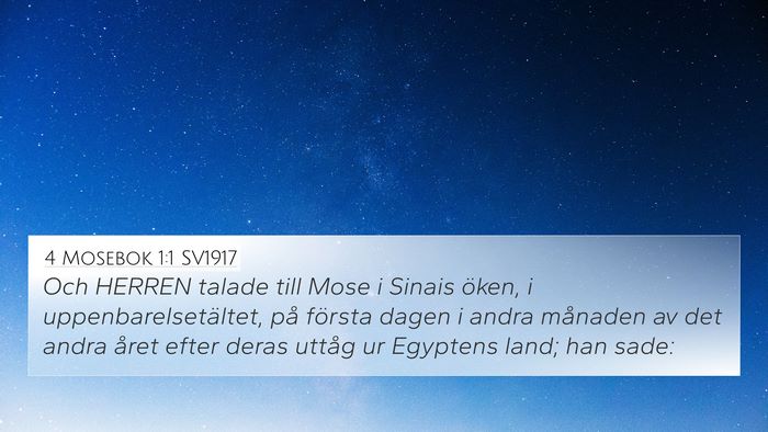 4 Mosebok 1:1 SV1917 4K Wallpaper - Och HERREN talade till Mose i Sinais öken, i - 4K Wallpaper Bible Verse