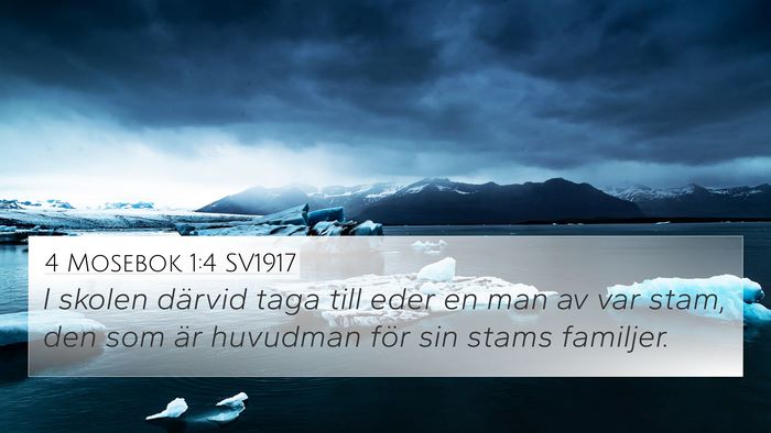 4 Mosebok 1:4 SV1917 Bible Verse Image