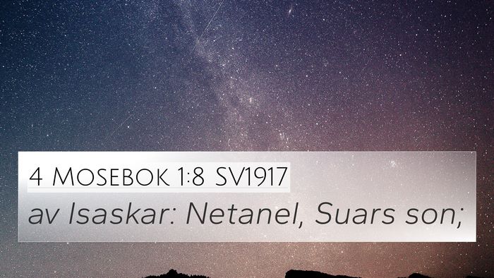 4 Mosebok 1:8 SV1917 Bible Verse Image