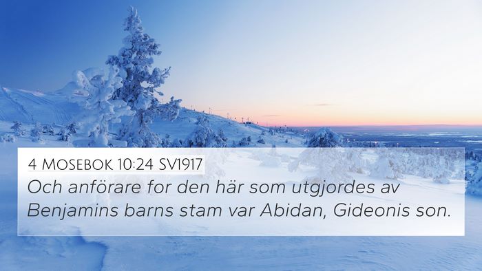 4 Mosebok 10:24 SV1917 Bible Verse Image