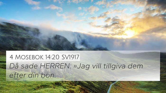 4 Mosebok 14:20 SV1917 Bible Verse Image