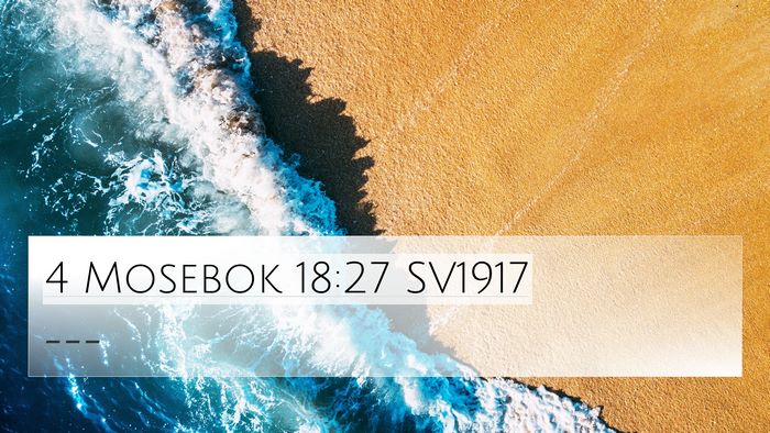 4 Mosebok 18:27 SV1917 Bible Verse Image