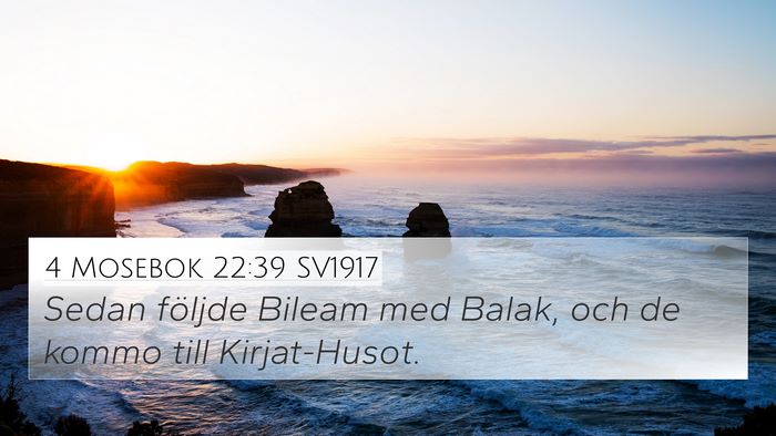 4 Mosebok 22:39 SV1917 Bible Verse Image