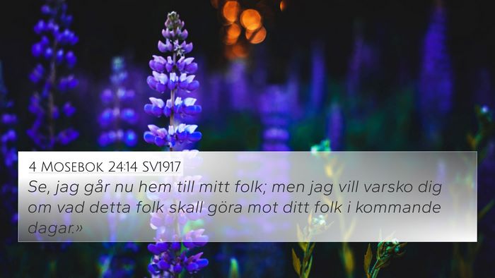 4 Mosebok 24:14 SV1917 Bible Verse Image