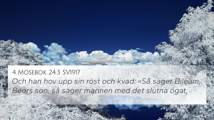 4 Mosebok 24:3 SV1917 Bible Verse Image