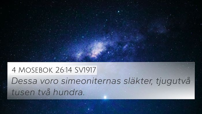4 Mosebok 26:14 SV1917 Bible Verse Image