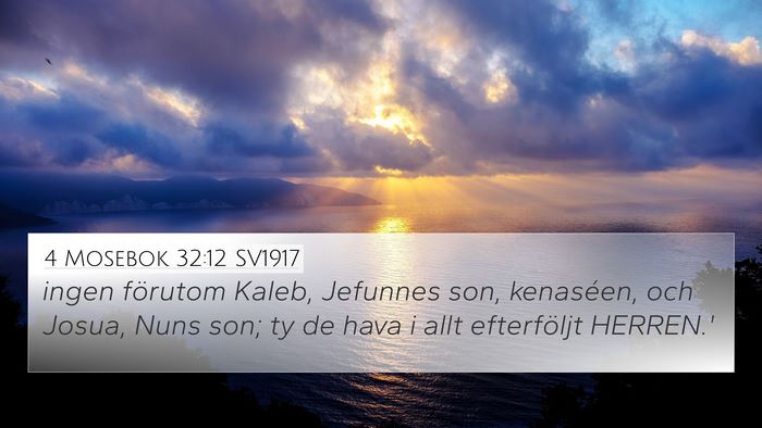 4 Mosebok 32:12 SV1917 Bible Verse Image