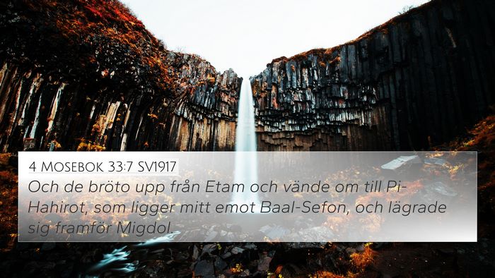 4 Mosebok 33:7 SV1917 Bible Verse Image