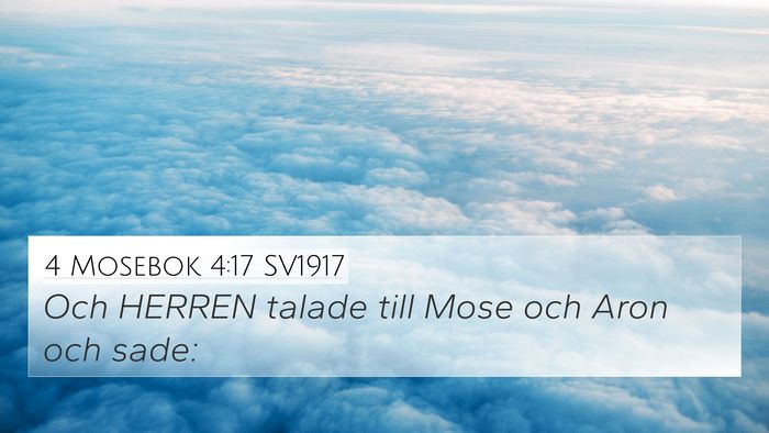 4 Mosebok 4:17 SV1917 4K Wallpaper - Och HERREN talade till Mose och Aron och - 4K Wallpaper Bible Verse