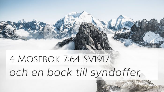 4 Mosebok 7:64 SV1917 4K Wallpaper - och en bock till - 4K Wallpaper Bible Verse