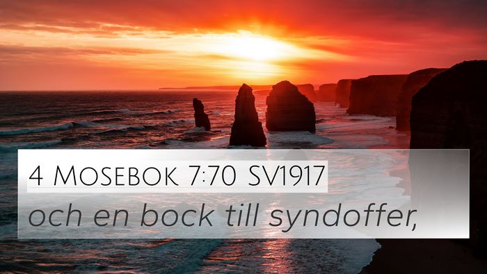 4 Mosebok 7:70 SV1917 4K Wallpaper - och en bock till - 4K Wallpaper Bible Verse