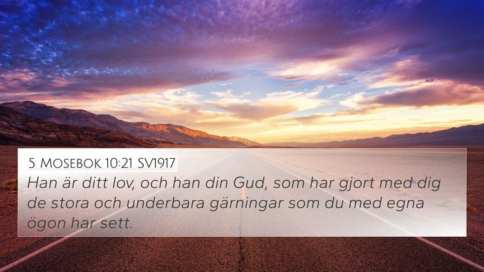5 Mosebok 10:21 SV1917 Bible Verse Image
