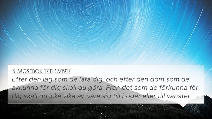 5 Mosebok 17:11 SV1917 4K Wallpaper - Efter den lag som de lära dig, och efter den dom - 4K Wallpaper Bible Verse