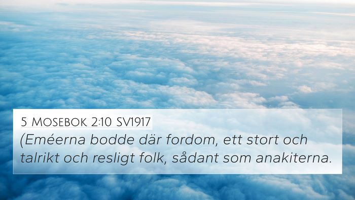 5 Mosebok 2:10 SV1917 4K Wallpaper - (Eméerna bodde där fordom, ett stort och - 4K Wallpaper Bible Verse
