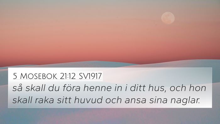 5 Mosebok 21:12 SV1917 Bible Verse Image