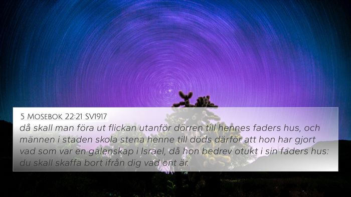 5 Mosebok 22:21 SV1917 Bible Verse Image