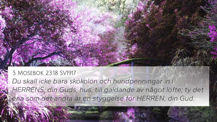 5 Mosebok 23:18 SV1917 Bible Verse Image
