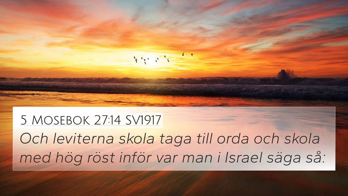 5 Mosebok 27:14 SV1917 4K Wallpaper - Och leviterna skola taga till orda och skola med - 4K Wallpaper Bible Verse