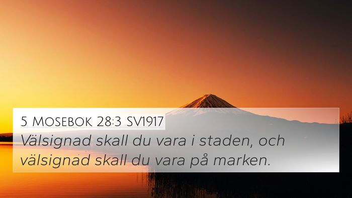 5 Mosebok 28:3 SV1917 Bible Verse Image