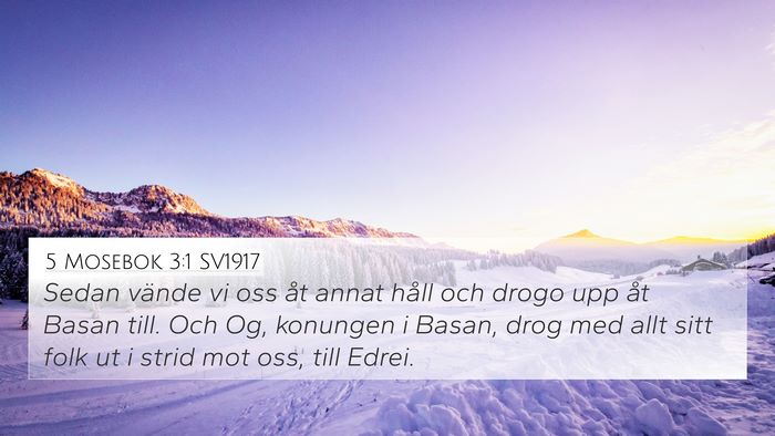 5 Mosebok 3:1 SV1917 Bible Verse Image