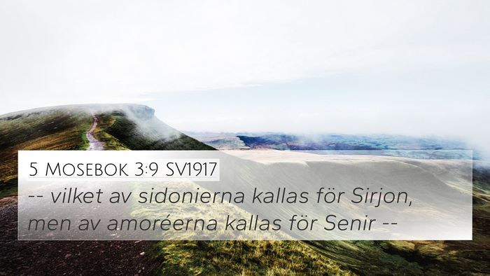 5 Mosebok 3:9 SV1917 Bible Verse Image