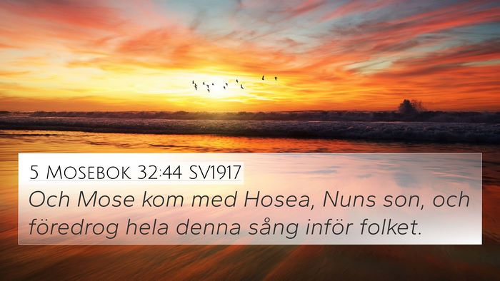 5 Mosebok 32:44 SV1917 Bible Verse Image