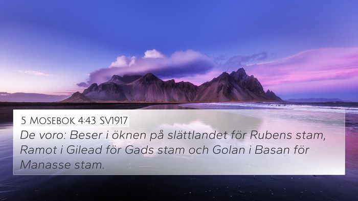 5 Mosebok 4:43 SV1917 Bible Verse Image