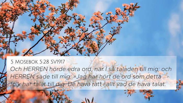 5 Mosebok 5:28 SV1917 Bible Verse Image