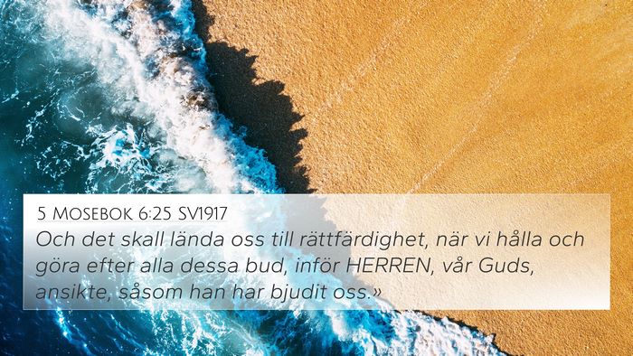 5 Mosebok 6:25 SV1917 Bible Verse Image