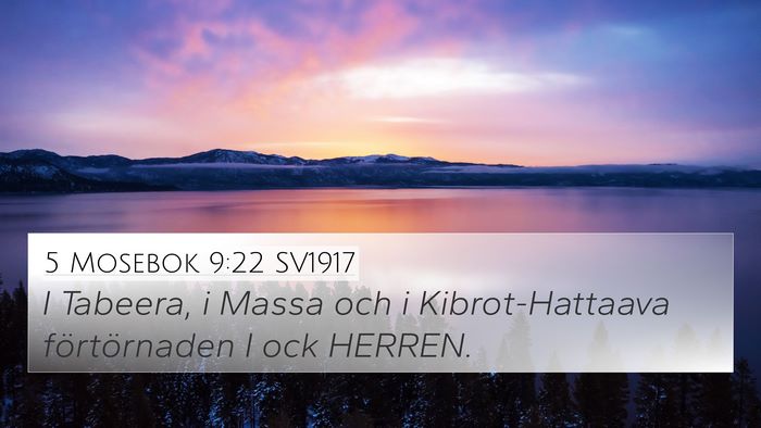 5 Mosebok 9:22 SV1917 4K Wallpaper - I Tabeera, i Massa och i Kibrot-Hattaava - 4K Wallpaper Bible Verse