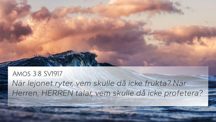 Amos 3:8 SV1917 Bible Verse Image