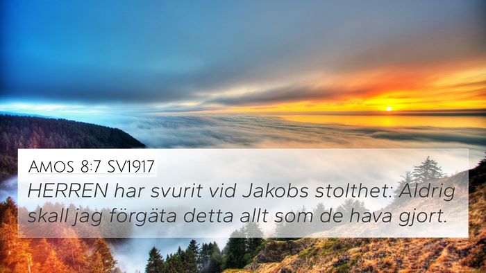 Amos 8:7 SV1917 Bible Verse Image