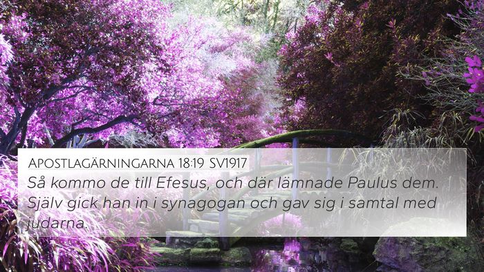 Apostlagärningarna 18:19 SV1917 Bible Verse Image