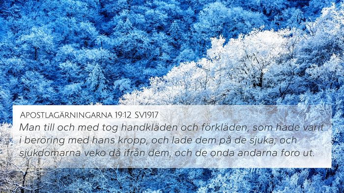 Apostlagärningarna 19:12 SV1917 Bible Verse Image