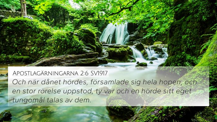 Apostlagärningarna 2:6 SV1917 Bible Verse Image