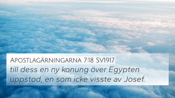 Apostlagärningarna 7:18 SV1917 4K Wallpaper - till dess en ny konung över Egypten uppstod, en - 4K Wallpaper Bible Verse