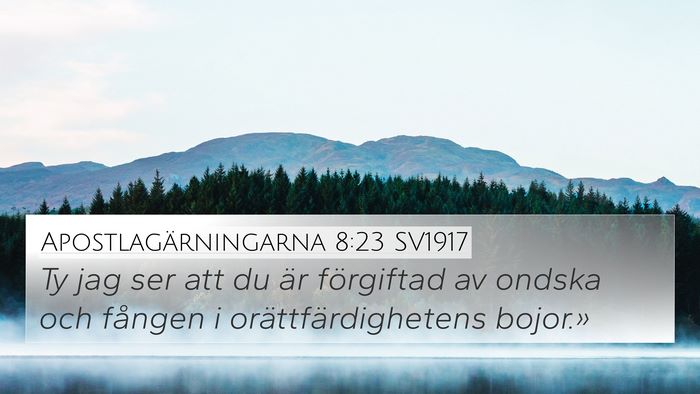 Apostlagärningarna 8:23 SV1917 Bible Verse Image