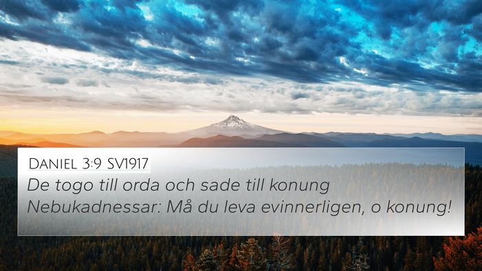 Daniel 3:9 SV1917 Bible Verse Image