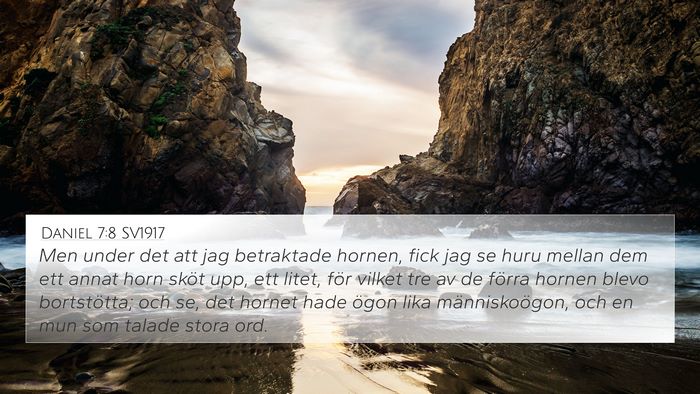 Daniel 7:8 SV1917 Bible Verse Image