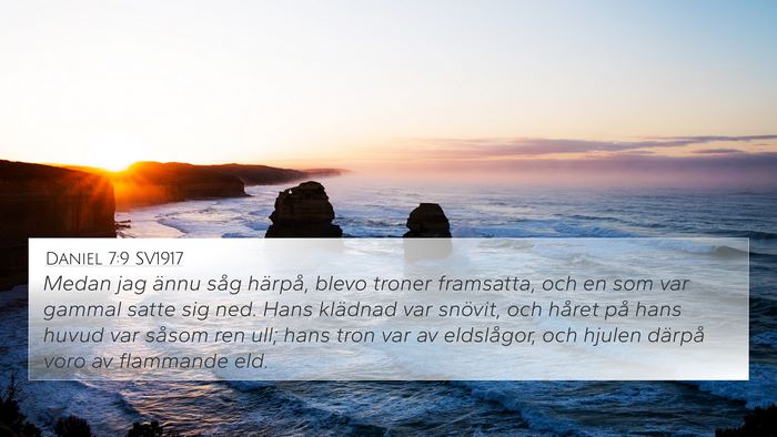 Daniel 7:9 SV1917 Bible Verse Image