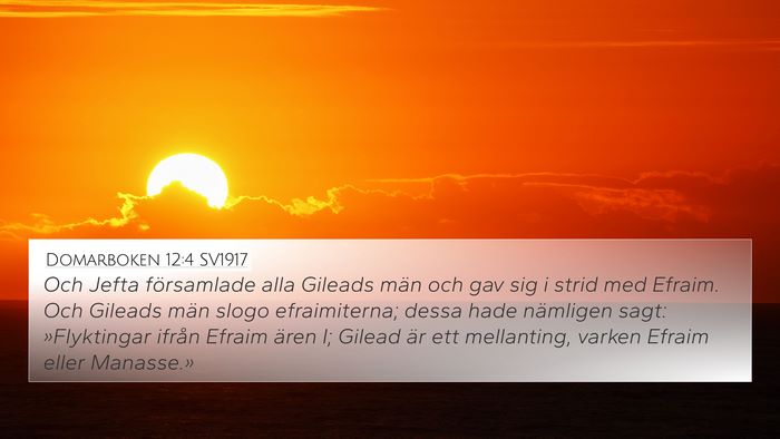 Domarboken 12:4 SV1917 Bible Verse Image