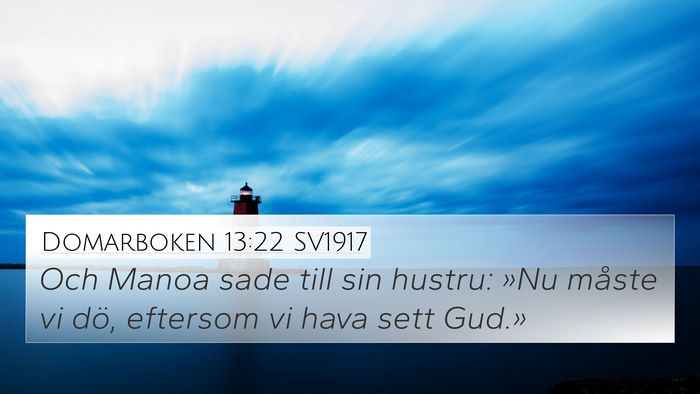 Domarboken 13:22 SV1917 Bible Verse Image