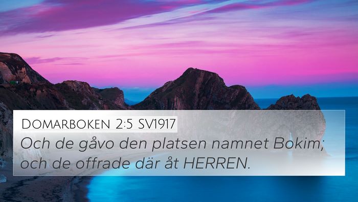 Domarboken 2:5 SV1917 Bible Verse Image