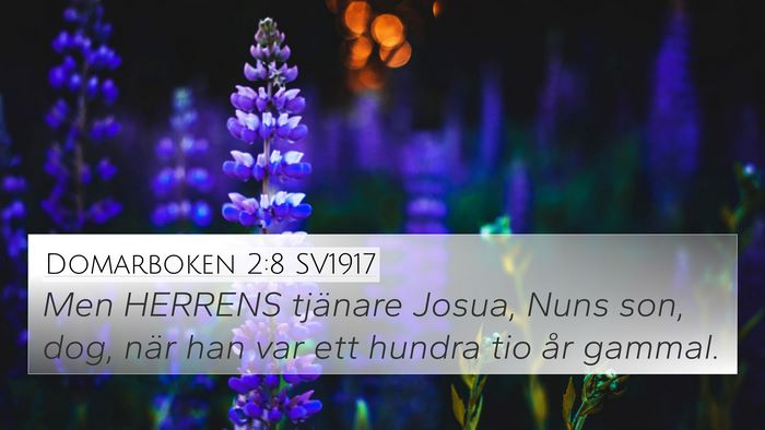 Domarboken 2:8 SV1917 Bible Verse Image