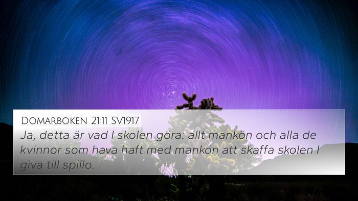 Domarboken 21:11 SV1917 Bible Verse Image